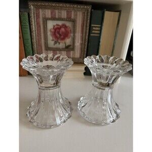 Vintage Mikasa Royal Suite Single Light Candlestick Holders Candle Set Of 2